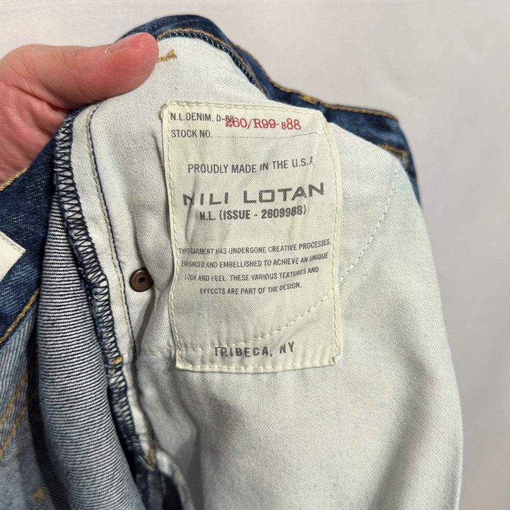 Nili Lotan Joan Jean Simone Wash Size 26 - Picture 12 of 14